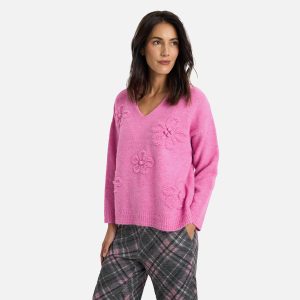 PULL SABINA PINK FLOWER