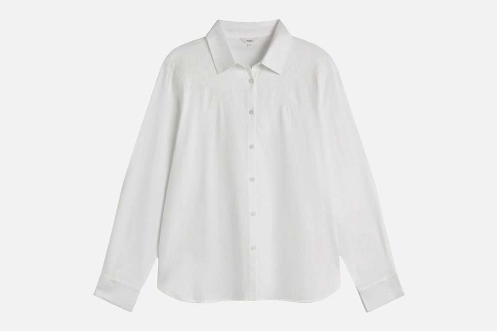 CHEMISE BRODERIE GABY BLANC