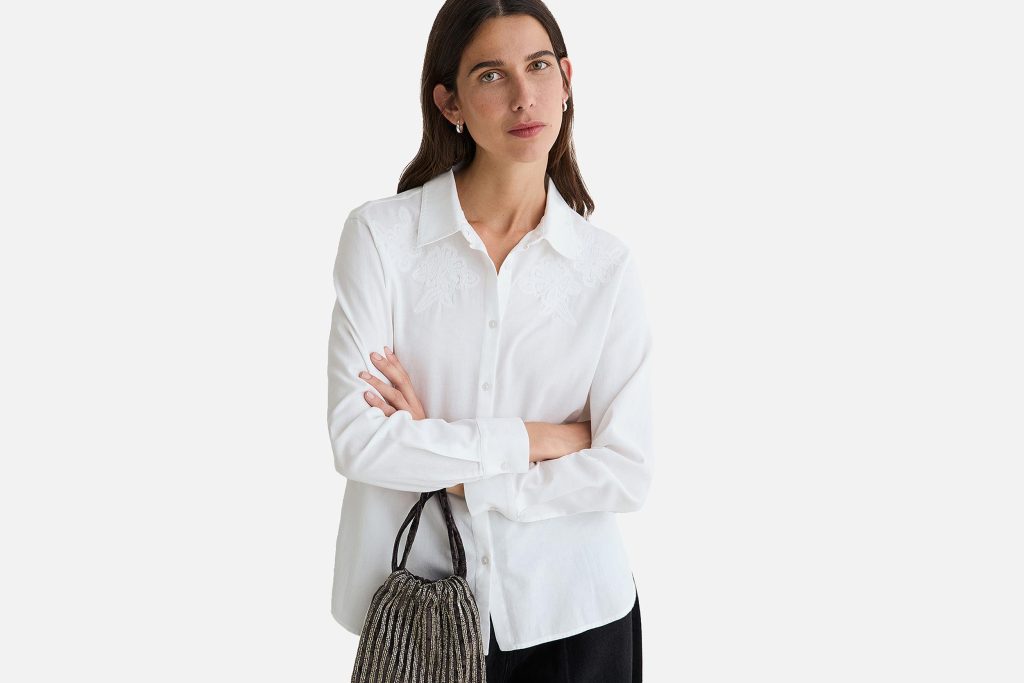 CHEMISE BRODERIE GABY BLANC