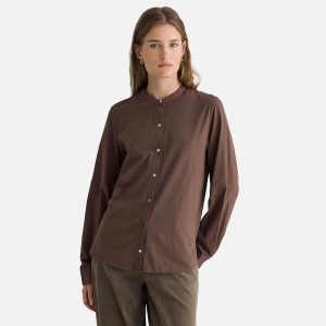 CHEMISE COL BANDANA MARRON – Image 3