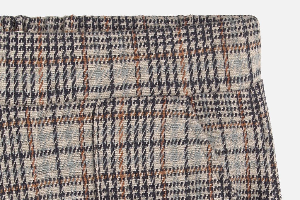 PANTALON BIG CHECKS BEIGE BROWN