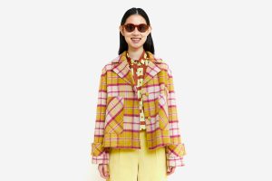 VESTE TILE ECOSSAIS JAUNE