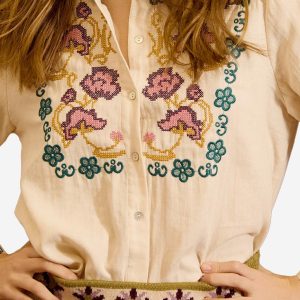 SHIRT BRODERIE FLORALE - Image 4