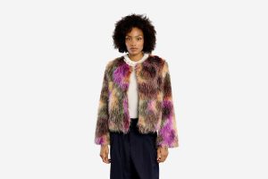 VESTE FAUX FUR MULTI