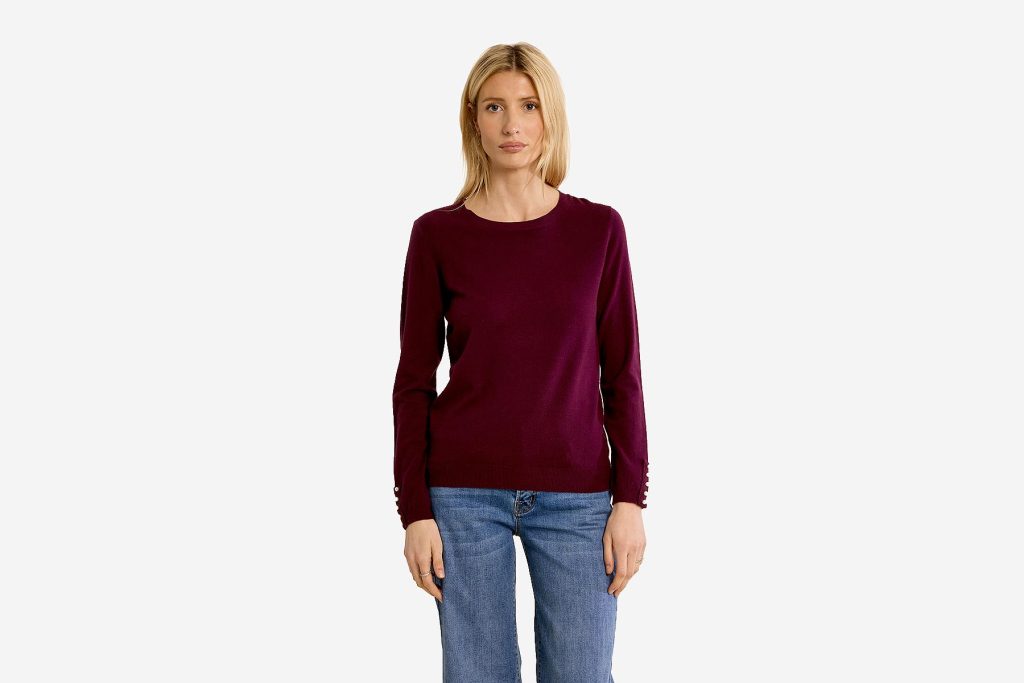 TOP MOLLY MAILLE PLUM