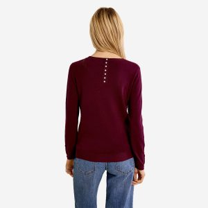 TOP MOLLY MAILLE PLUM - Image 2