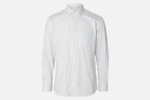 SLMSLIMFILIP PERFORMANCE LS SHIRT WHITE GREEN