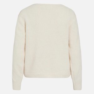 VIHILDE LS BOATNECK LACE KNIT BIRCH – Image 2