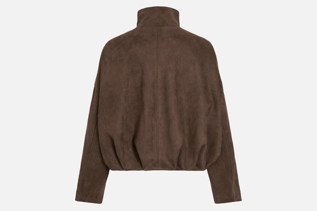 VIVIRAL LS FUNNEL NECK JACKET CHOCO BROWN