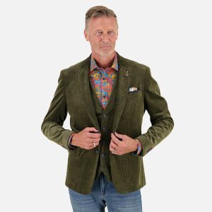 BLAZER 2 TONES RIB FOREST GREEN – Image 3