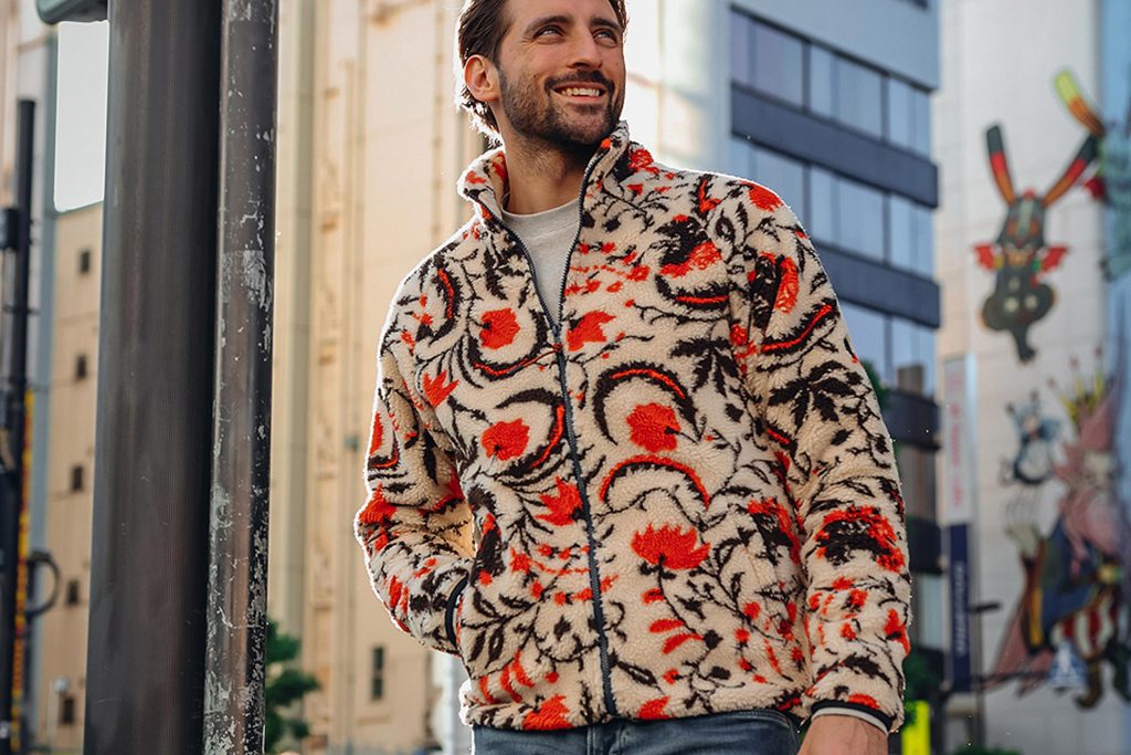 FLEECE JACKET BLOSSOM OFF WHITE