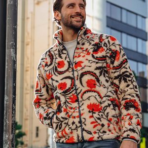 FLEECE JACKET BLOSSOM OFF WHITE - Image 3