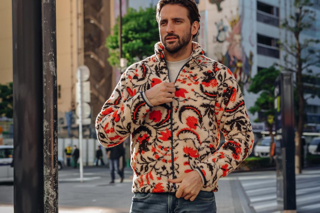 FLEECE JACKET BLOSSOM OFF WHITE