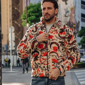 FLEECE JACKET BLOSSOM OFF WHITE - Image 5