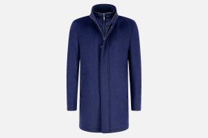 FUNNEL NECK COAT NAVY