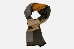 SCARF BLOCK MULTICOLOR GREEN