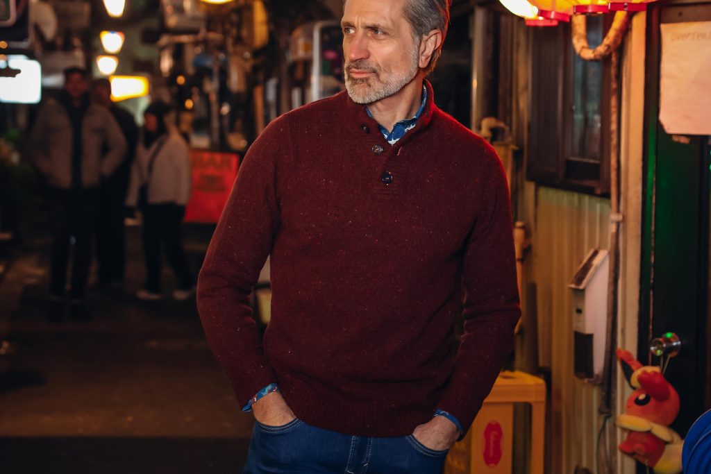 JUMPER KNITTED BURGUNDY