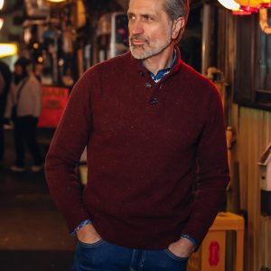 JUMPER KNITTED BURGUNDY - Image 4