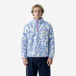 GOODTIMES FLEECE SWEATER BLUE - Image 4