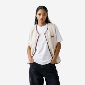 WANDERLUST FLEECE VEST BEIGE - Image 6