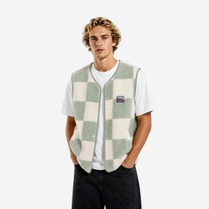 WANDERLUST FLEECE VEST MINT - Image 4