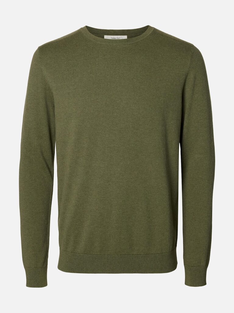 SLHBERG CREW NECK KALAMATA MELANGE
