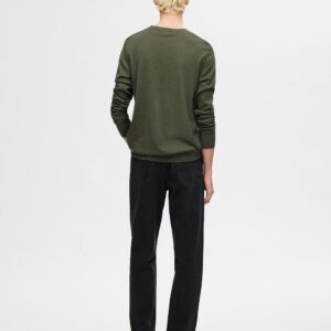 SLHBERG CREW NECK KALAMATA MELANGE – Image 2