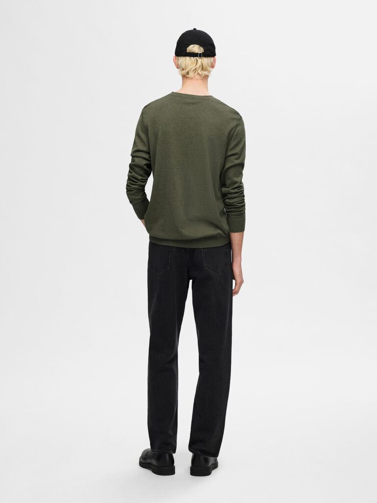 SLHBERG CREW NECK KALAMATA MELANGE