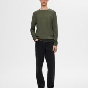 SLHBERG CREW NECK KALAMATA MELANGE – Image 3