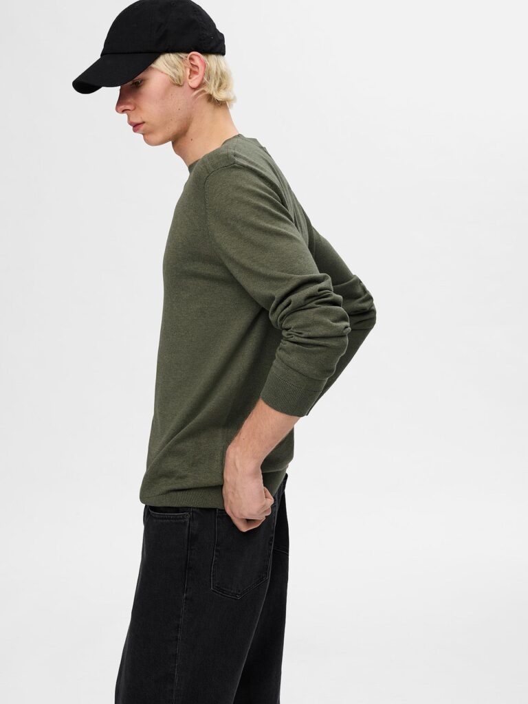 SLHBERG CREW NECK KALAMATA MELANGE