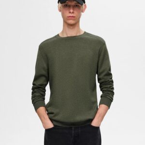SLHBERG CREW NECK KALAMATA MELANGE – Image 5