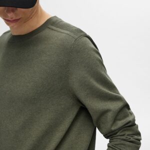 SLHBERG CREW NECK KALAMATA MELANGE – Image 6