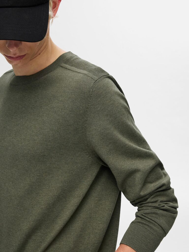 SLHBERG CREW NECK KALAMATA MELANGE