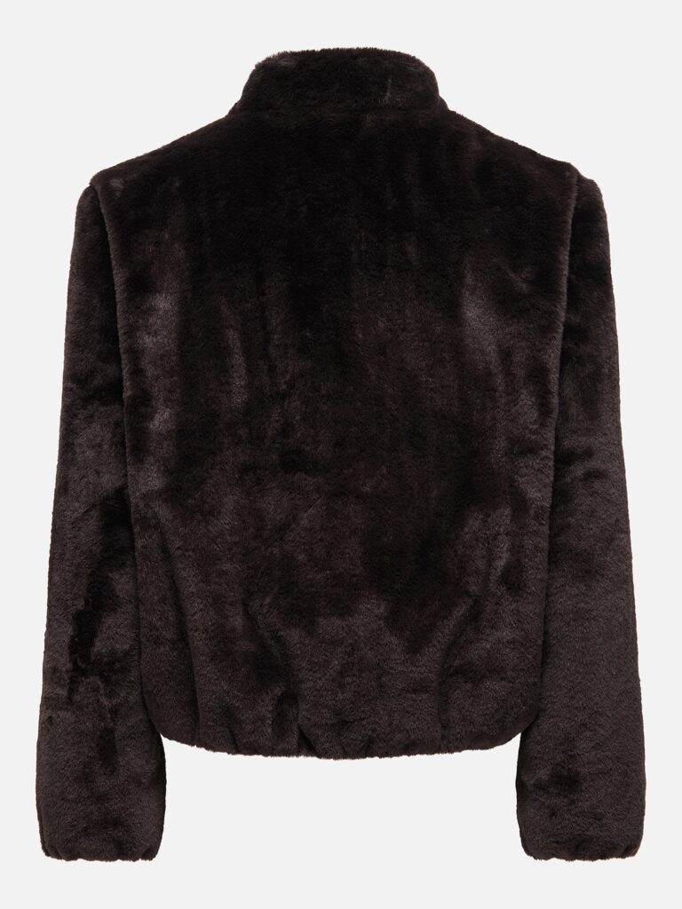 JDYMACY FAUX FUR BALLOON JACKET CHOCOLATE