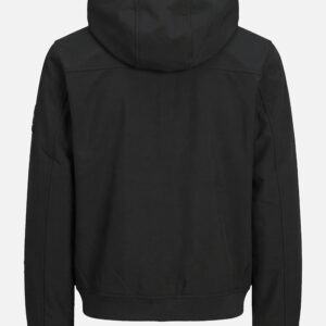 JJEBASIC SOFTSHELL HOOD BLACK – Image 2