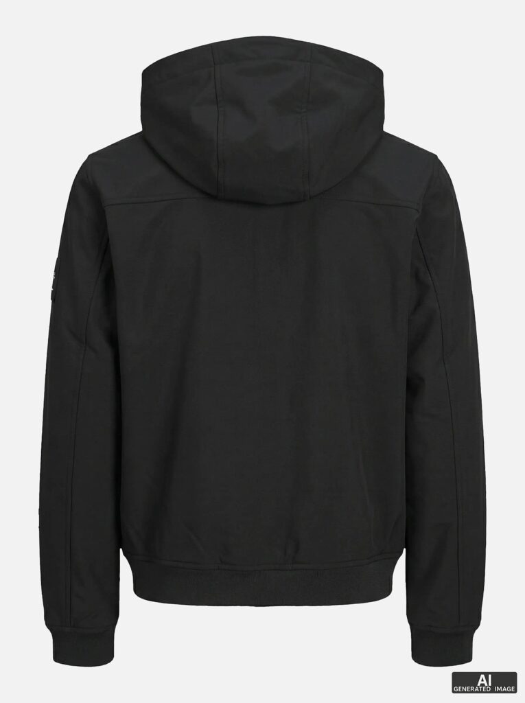 JJEBASIC SOFTSHELL HOOD BLACK