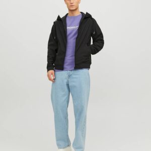 JJEBASIC SOFTSHELL HOOD BLACK – Image 3