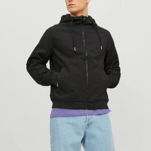 JJEBASIC SOFTSHELL HOOD BLACK – Image 5