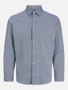 JJEFIELD MELANGE SHIRT LS FADED DENIM