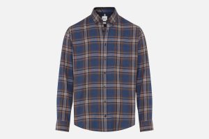 DANIEL LIGHT FLANNEL NAVY CAMEL