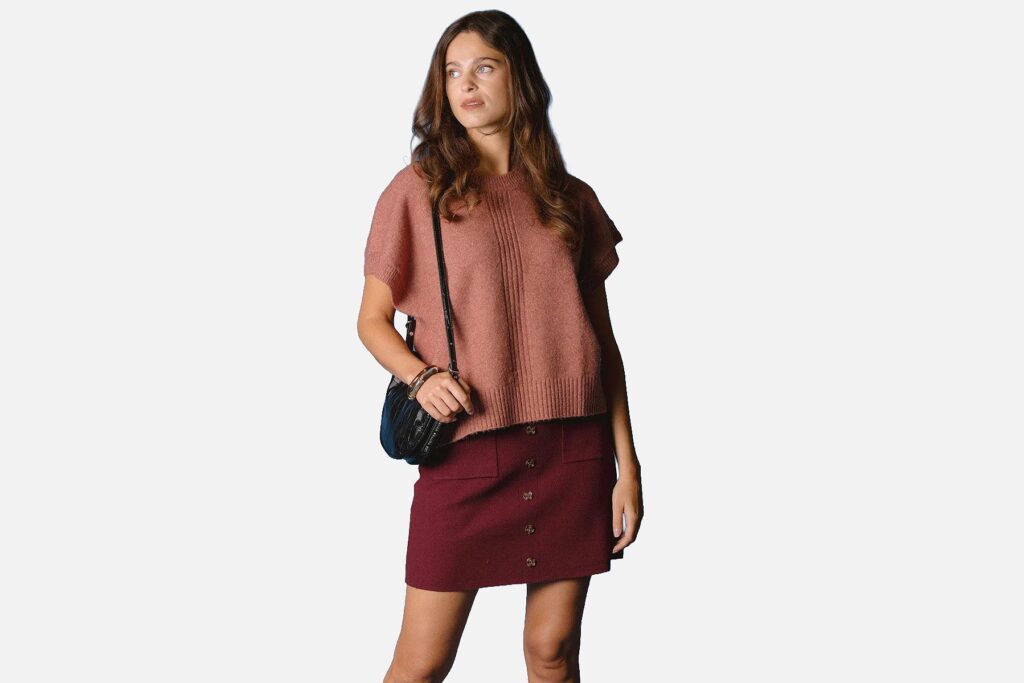 JUPE MARGARITA BORDEAUX