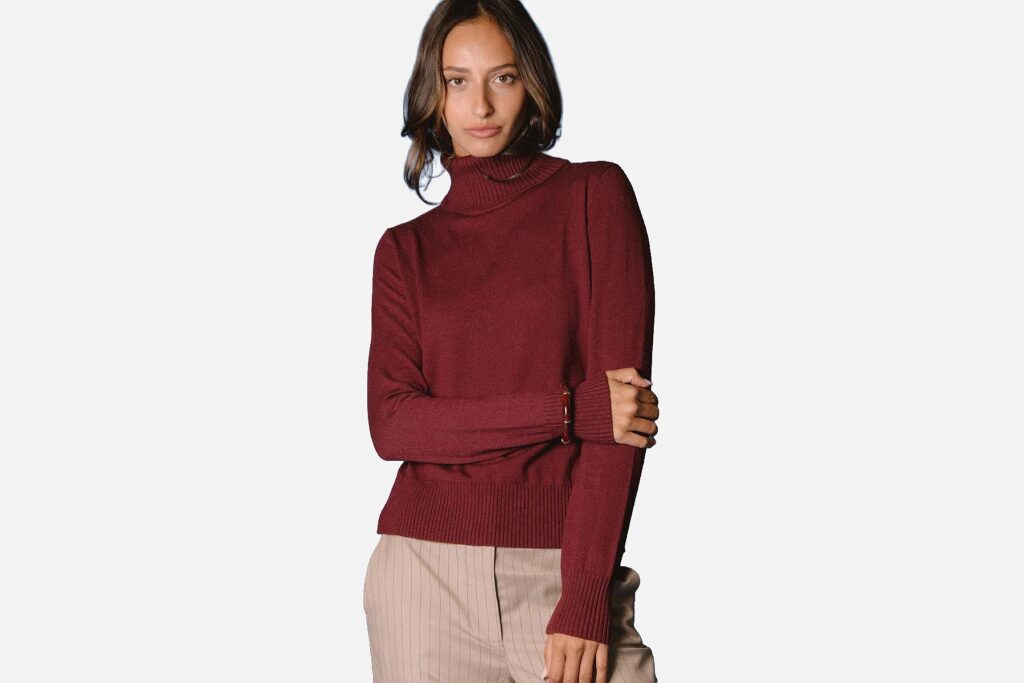 PULL PASQUINE BORDEAUX