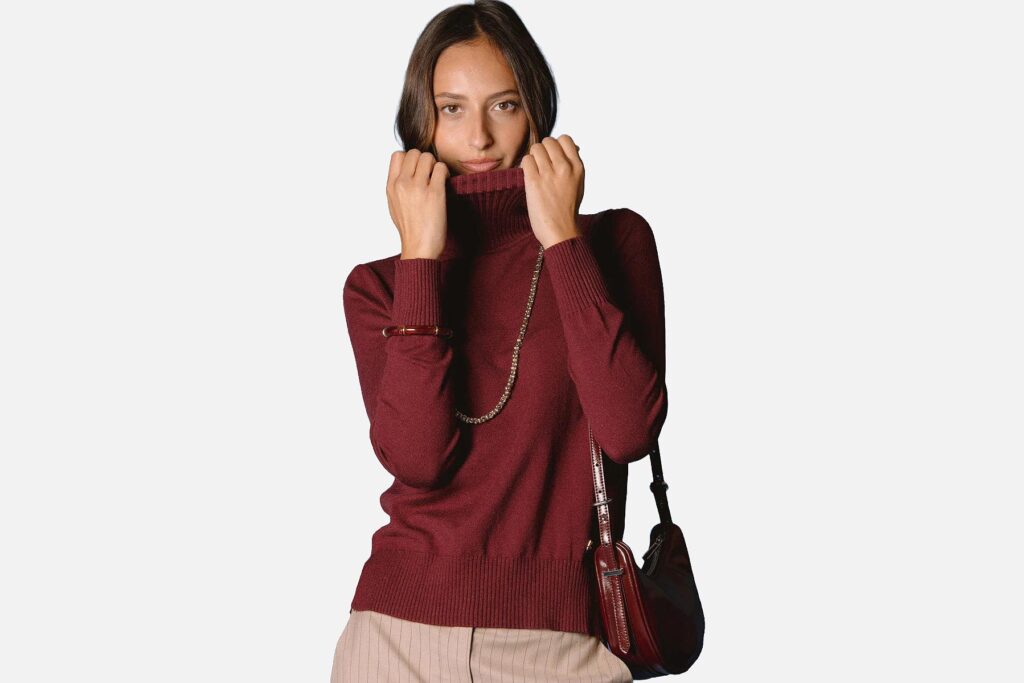 PULL PASQUINE BORDEAUX