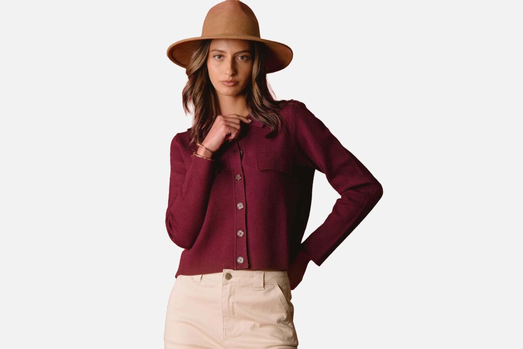 GILET JOLIANE BORDEAUX