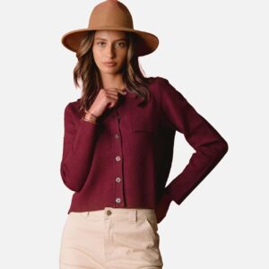 GILET JOLIANE BORDEAUX - Image 1