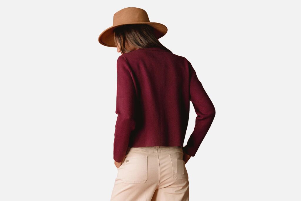 GILET JOLIANE BORDEAUX