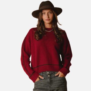 PULL MARINA BORDEAUX - Image 1