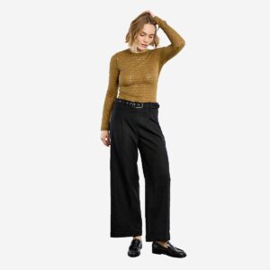 PANTALON LILI HW PINCES BLACK - Image 3