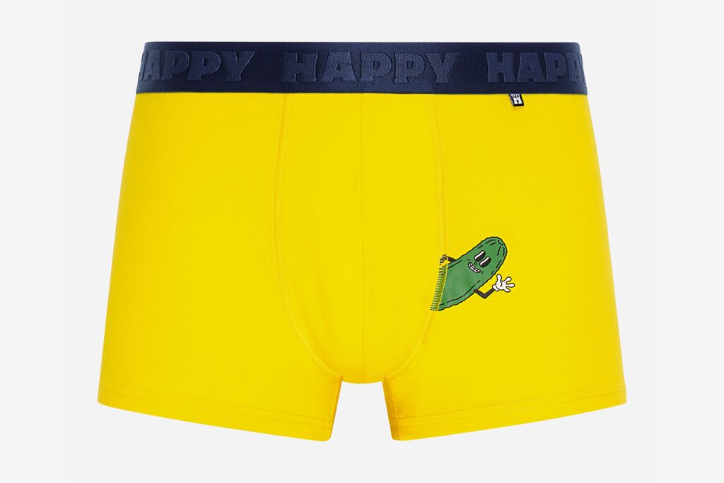 HAPPY PICKLE BOXER YELLOW