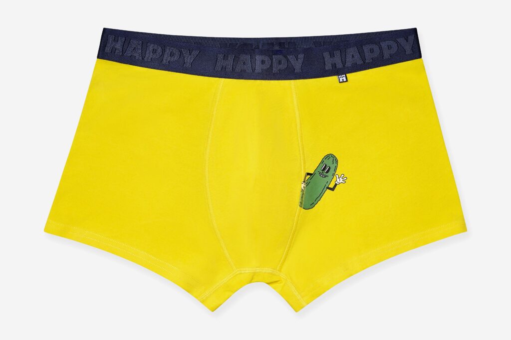 HAPPY PICKLE BOXER YELLOW